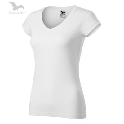 koszulka damska "Slim Fit V-neck" S-2XL, 7 kolorów, 100% bawełna