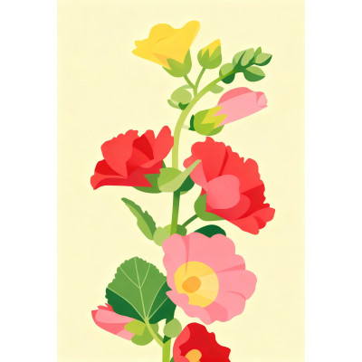 Plakat z bukietem kwiatów – Flower Bouquet Art Print | Vaider